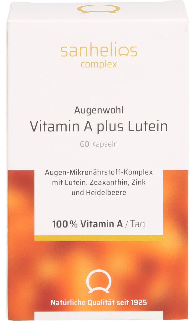 Sanhelios Augenwohl Vitamin A plus Lutein Kapseln 60 St Produktbild 