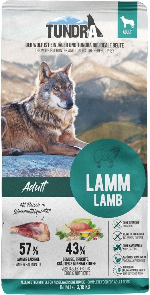 Tundra DOG Trockenfutter Lamm 3,18kg