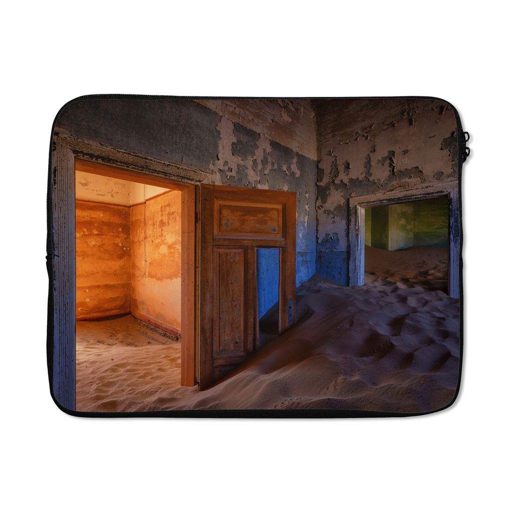 MuchoWow Laptop Hülle 15 Zoll Tür - Sand - Wüste - Architektur Laptoptasche - Laptoptasche - Sleeve - Rundum-Schutz