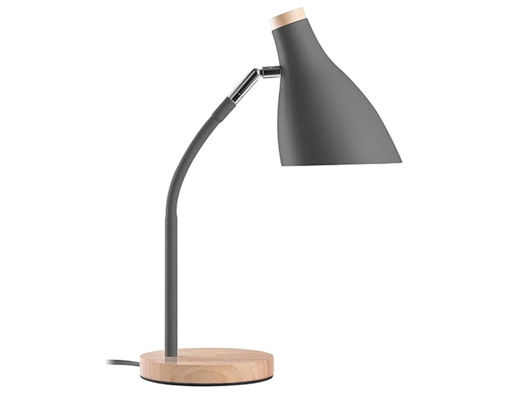 Lampe de table style scandinave grise Tracer pour salon et chambre
