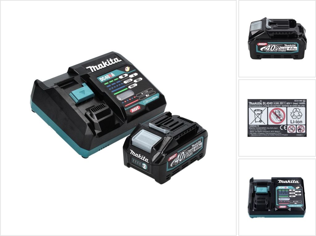 Sada zdrojů Makita 40 V max. s baterií BL 4040 4,0 Ah XGT ( Obrázek produktu 