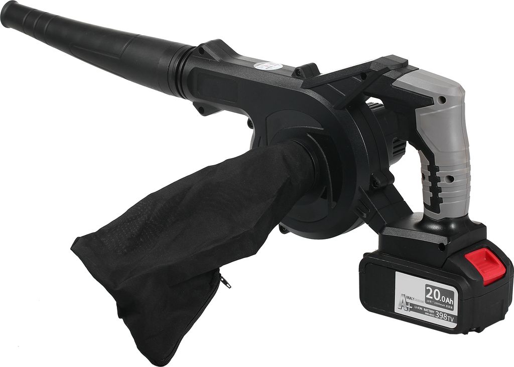 21 V leichte, batteriebetriebene Laubblaeser fuer Terrasse, Hof, Gehweg, kleiner Laubblaeser, 2-in-1-Blaeser und Staubsauger mit stufenlosem Geschw...