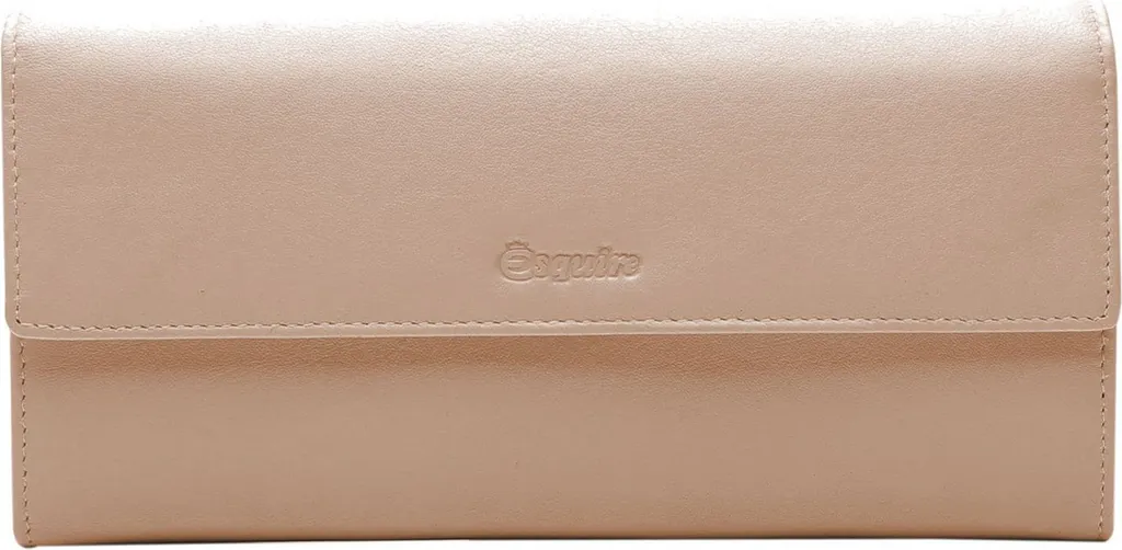 Portafoglio Donna Esquire Viktoria Beige in Pelle: L'Accessorio Chic