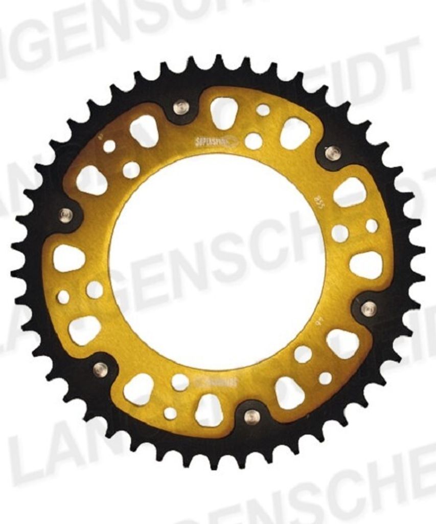 Kettenrad Supersprox Stealth 520 LK 145,0mm Ø 125mm 48Z 6-Loch Aluminium / Stahl gold