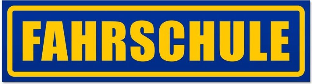 Kiwistar - Autoaufkleber - Blau - 45 x 12 cm - Fahrschule - Hinweis Aufkleber Sticker für Auto, Kfz, Fahrrad, PKW, LKW
