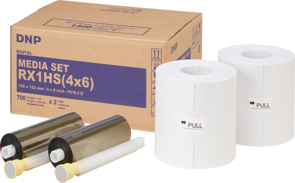 DNP DSRX1HS-6X8 Fotopapier Set 15x20 cm 2 Rollen 700 Stück Produktbild 