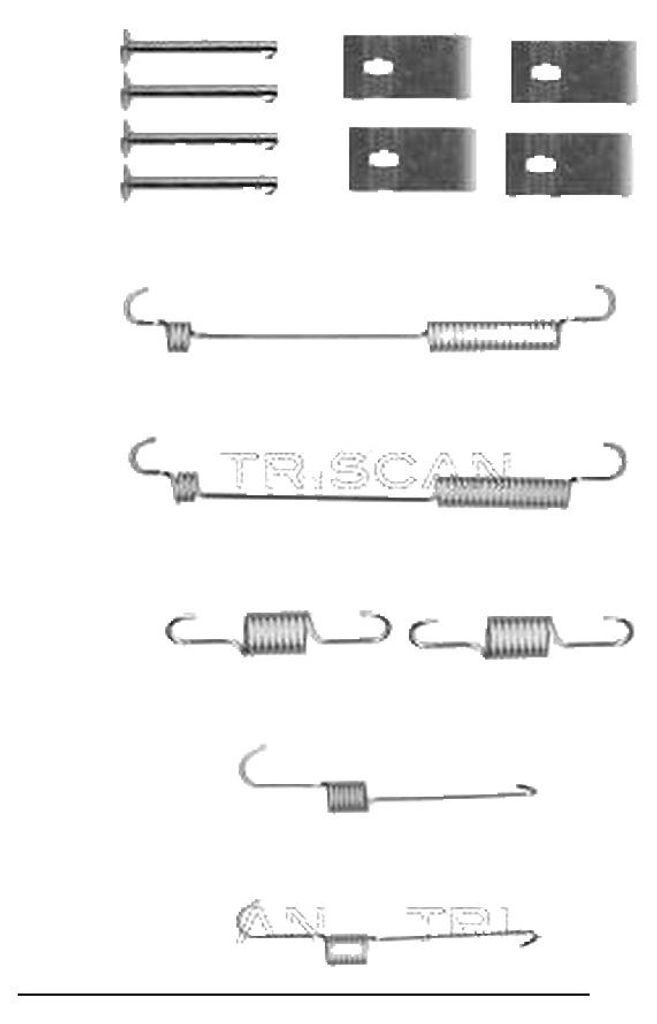 Zubehörsatz Bremsbacken TRISCAN Aftermarket-Expertise für HYUNDAI GETZ