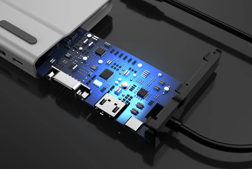 Docking Station USB-C 14 in 1 INF: Triplo Display 4K e 100W PD - 2