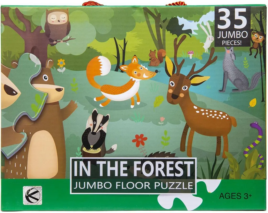 Puzzle Enfant 35 Pièces - Apprendre les Animaux de la Forêt en s'amusant