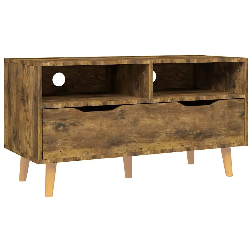 SYFAX™ Mobile Porta TV Rovere Fumo 90x40x48,5 cm Legno Multistrato