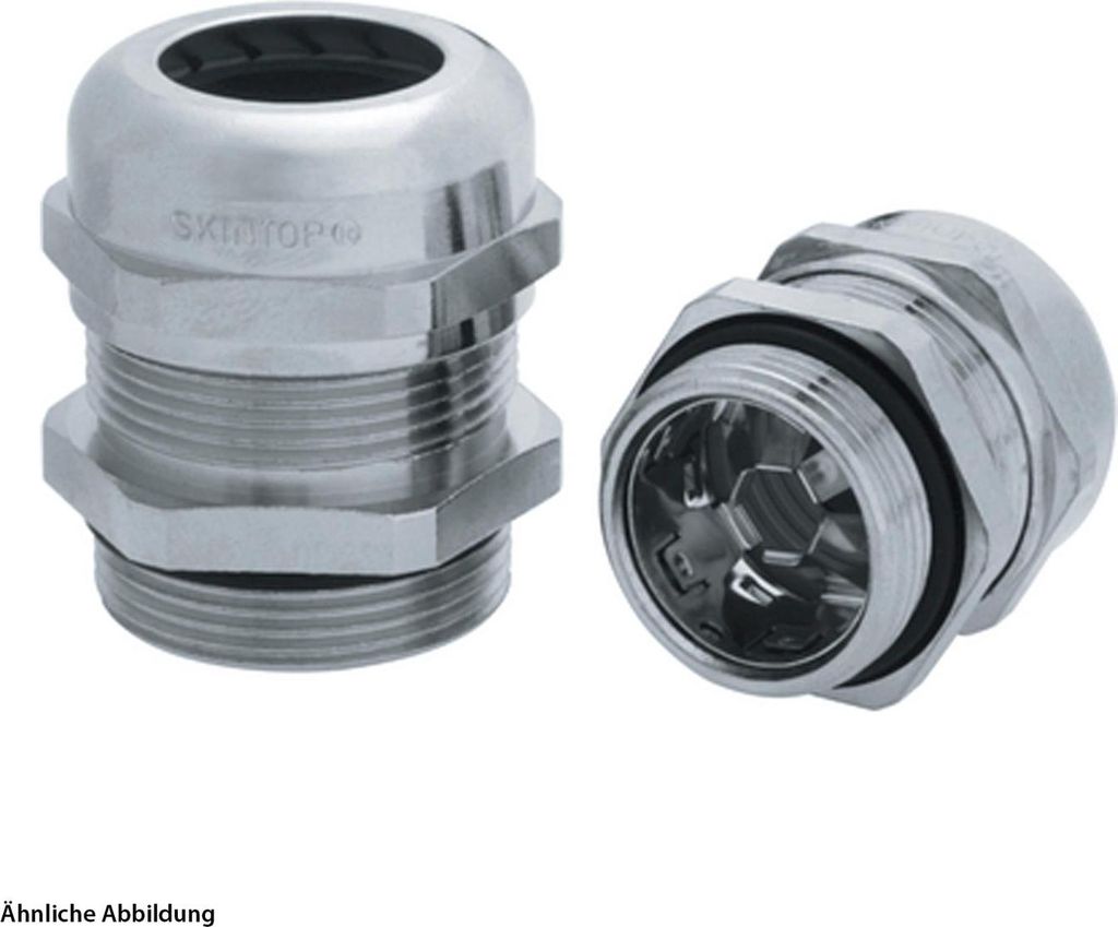 LAPP Verschraubung bleifrei EMV M16x1,5 Messing (CuZn) vernickelt Gewindelänge 7,0mm - 1 Stück