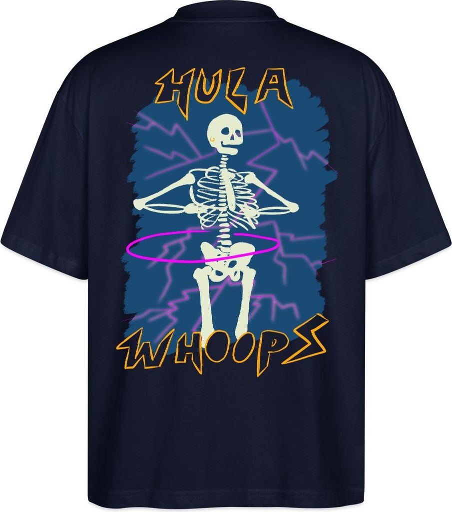 Spreadshirt Die Drei Fragezeichen Vierte Detektivin Hoola Whoops Oversize Uni T-Shirt, XL, Navy