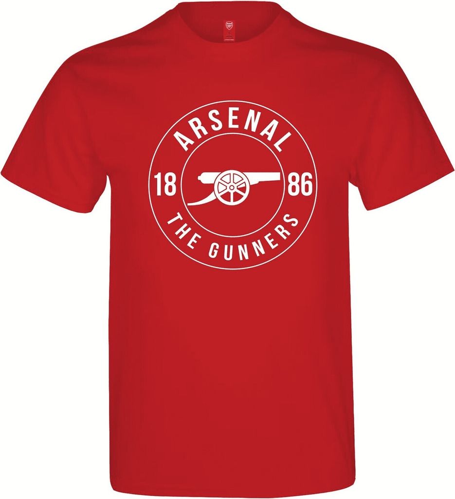 Arsenal FC - "Gunners" T-Shirt für Herren/Damen Uni BS2920 (M) (Rot)