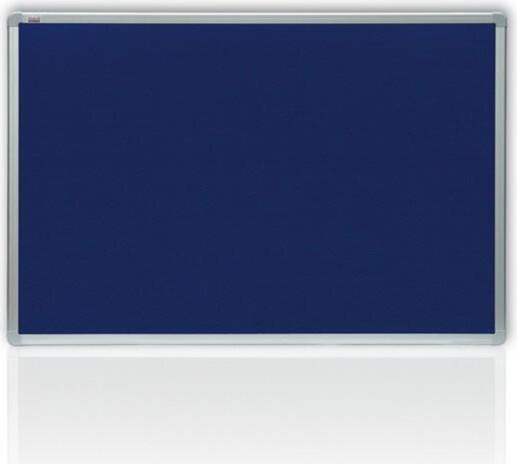 2x3 Blaue Filztafel im Aluminiumrahmen 60 x 45 cm - P-TTA456-1