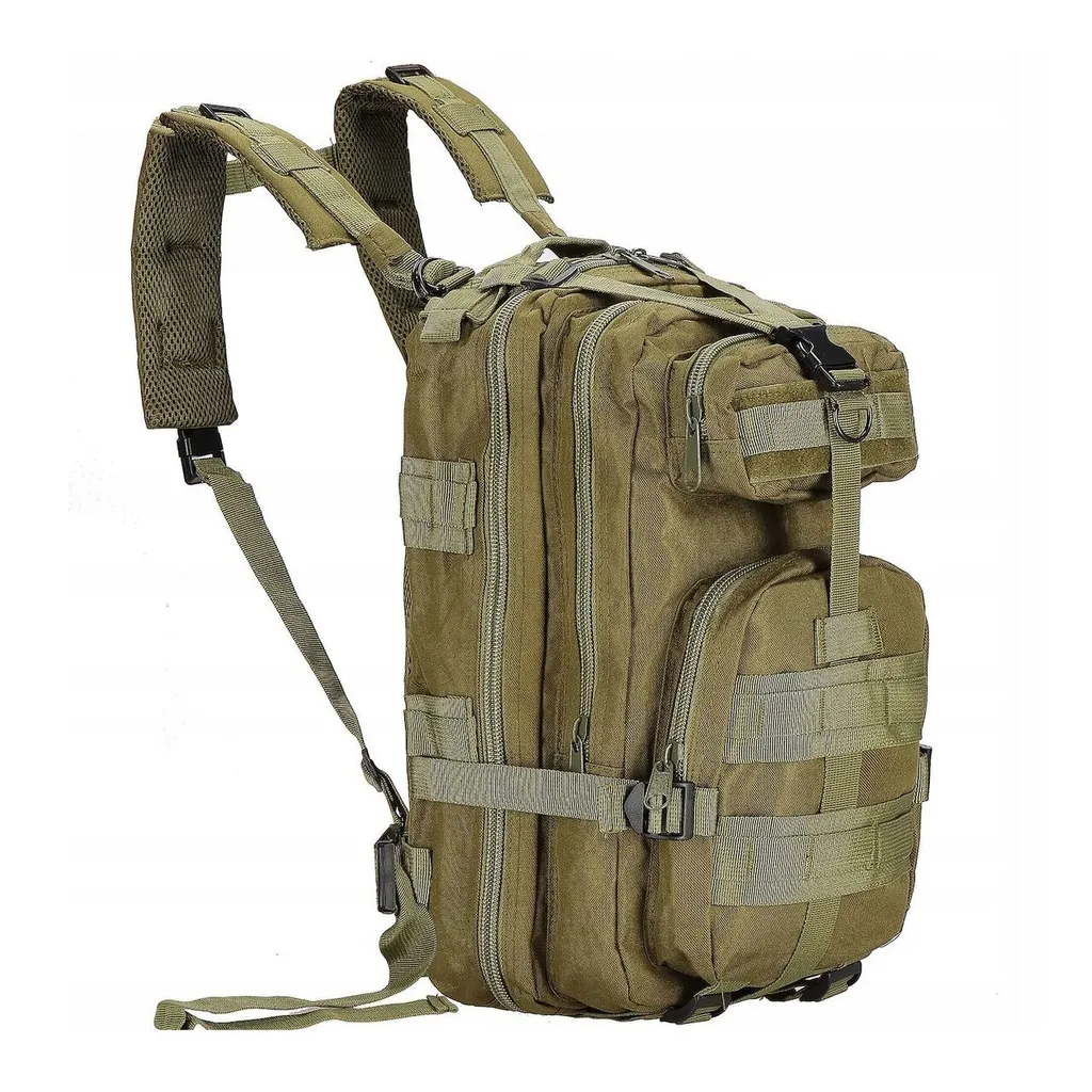 Sac à dos tactique 38L kaki robuste : fini le manque de place et le désordre