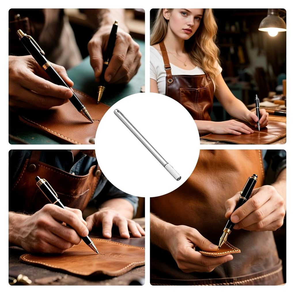 Lederkantenroller, Eisen-Lederkanten-Färbestift, Malmarker, glattes Rollen, Stempel-Werkzeuge, professionelle Arbeit, Zuhause, Damen, Herren, für...