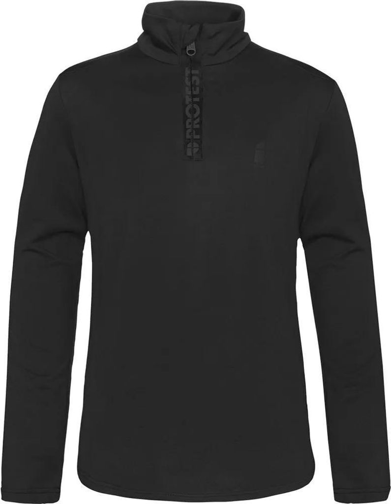 Protest Rewillowy Halbreißverschluss-langarm-t-shirt Schwarz 128 cm Jungen Schwarz 128 cm