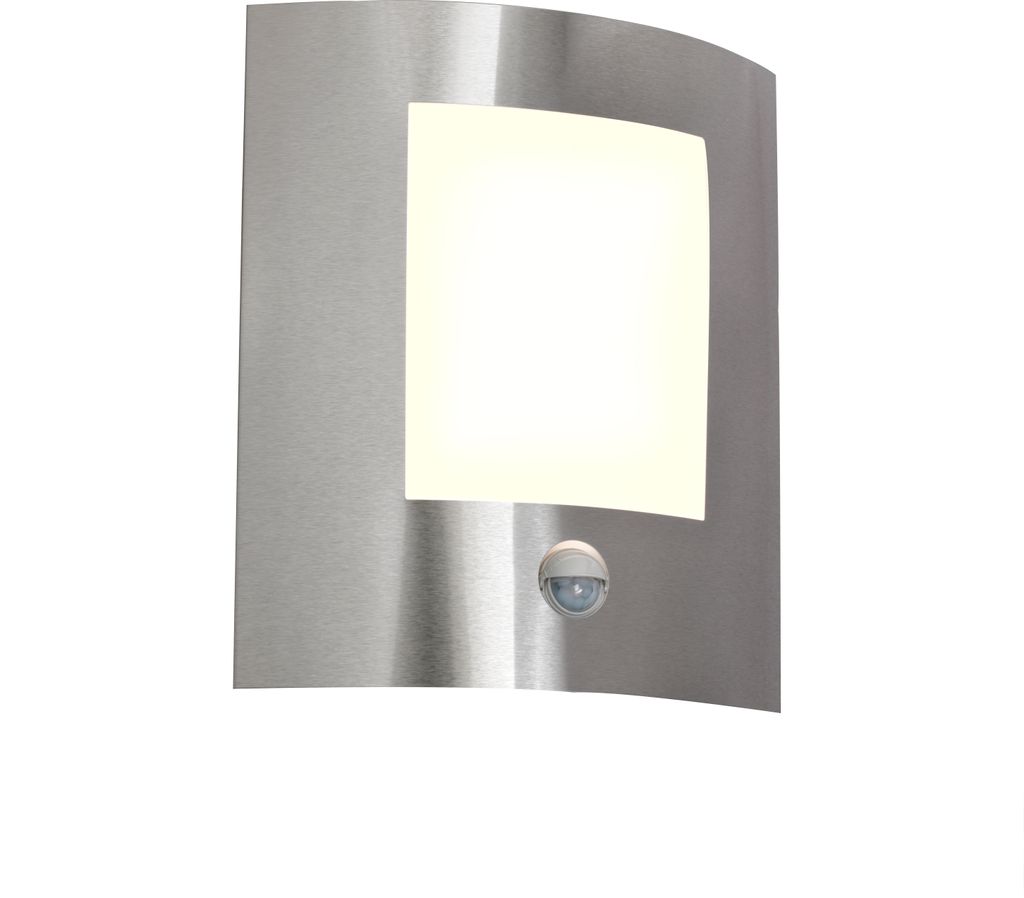 Nowoczesna lampa ścienna zewnętrzna ze stali ze czujnikiem Zdjęcie produktu 