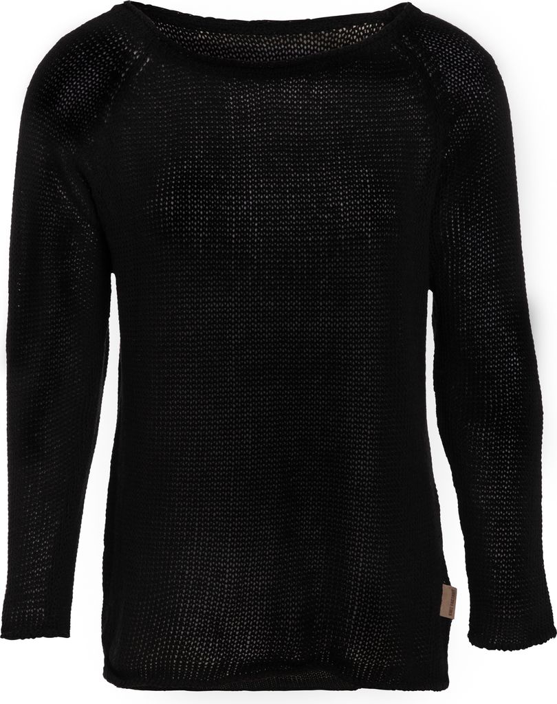 Knit Factory Jasmin Strickpullover - Schwarz - 40/42