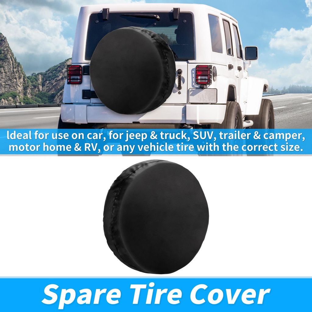 Auto Reserveradabdeckung Passt Für Gesamte Reifendurchmesser 88cm Universelle Passform Für Trailer RV SUV Camper Truck 20 Zoll Wasserdichte Kunst...