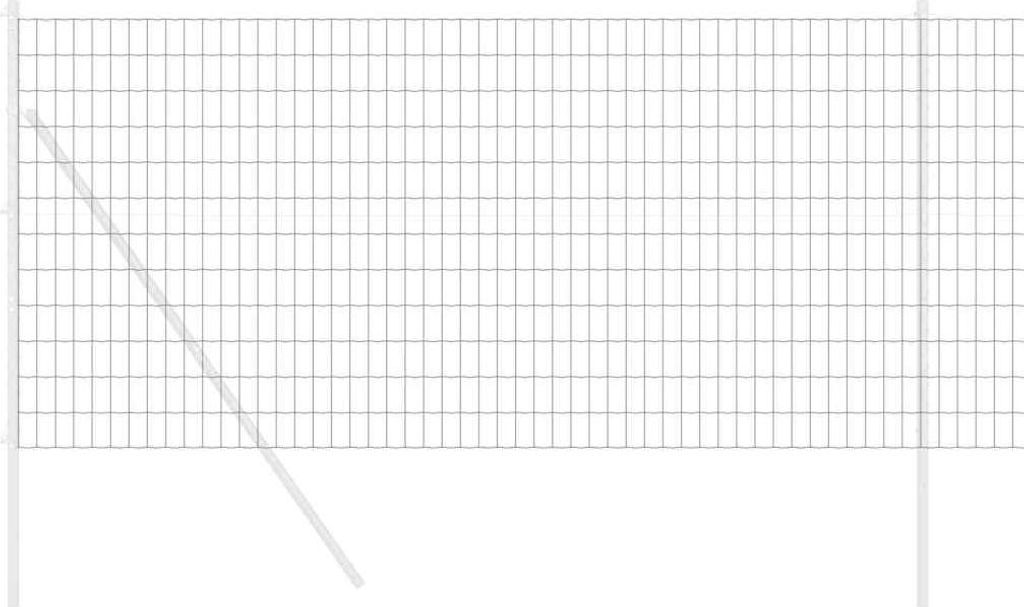 Eurozaun Grau 1 x 10 m PVC-beschichtetes Eisen