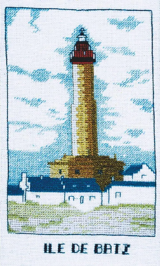 Le Bonheur des Dames kit punto croce contato "Faro dell'isola di Batz", 10,5x17,5 cm, fai da te