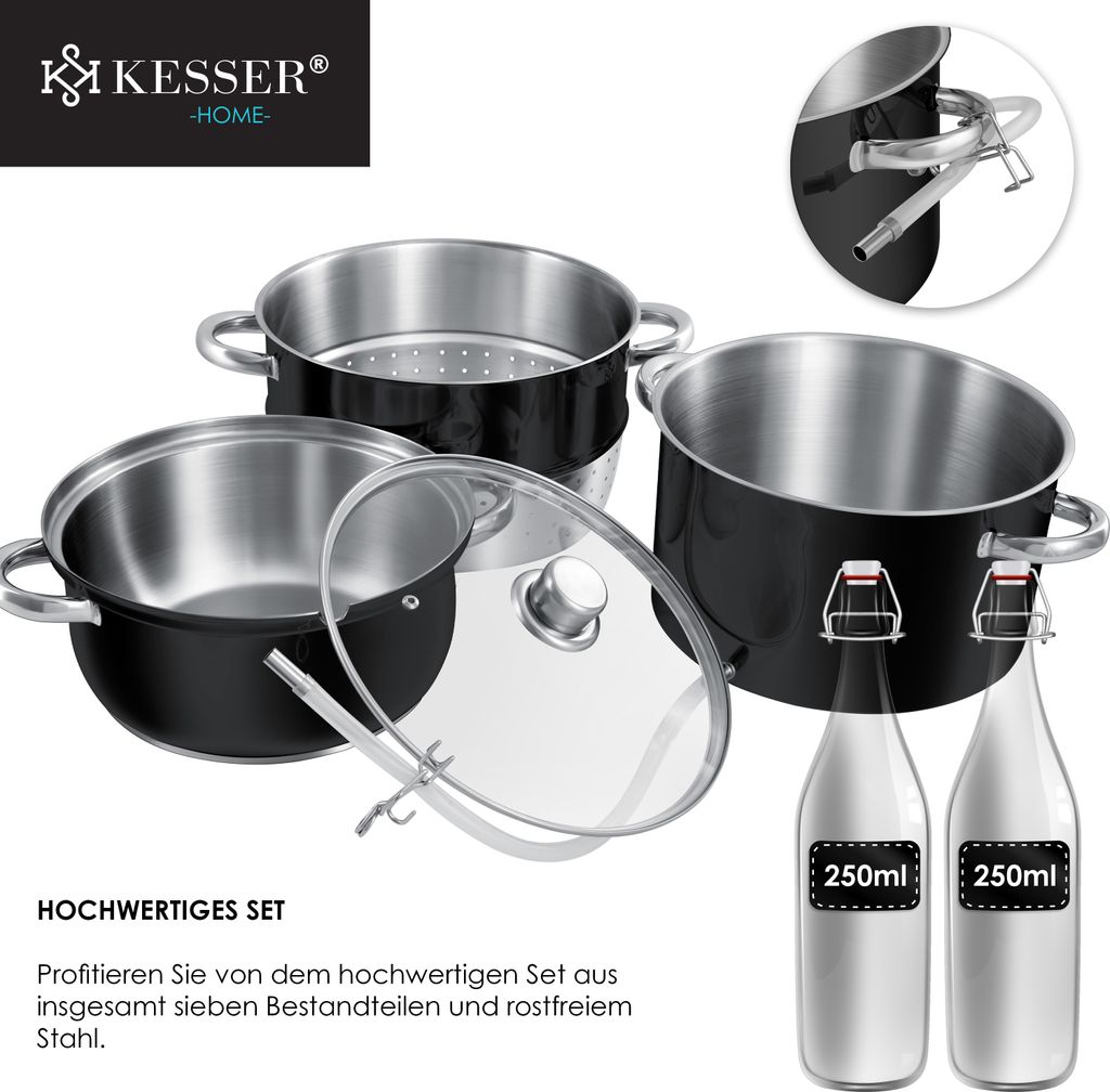 KESSER® Dampfentsafter 15 L Edelstahl Entsafter Saftpresse Produktbild 10