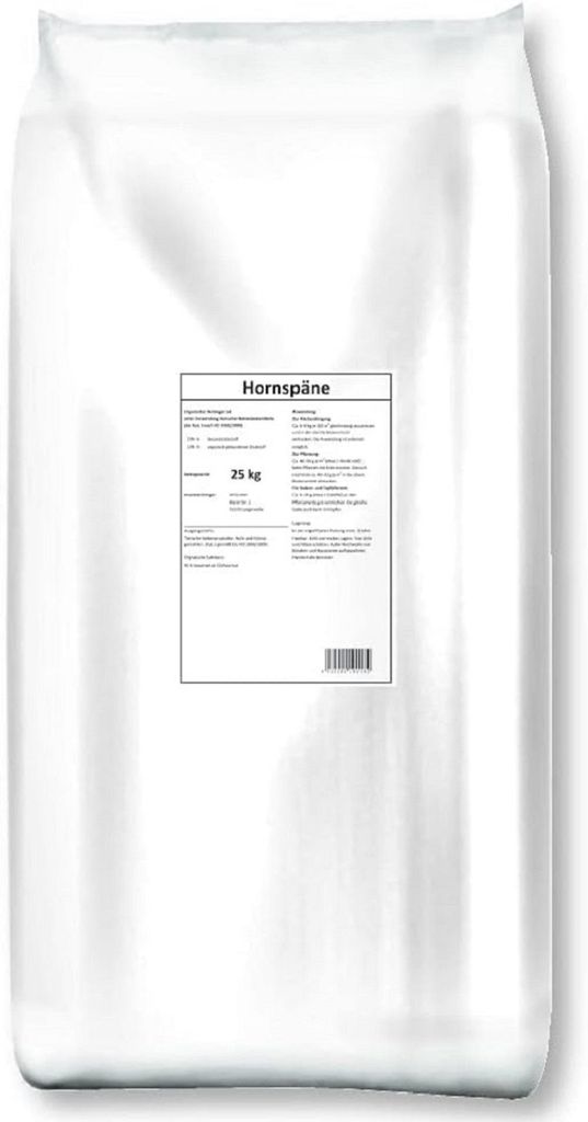 Hack Hornspäne Dünger 25 kg, 14% Stickstoff, 1-6 mm Produktbild 