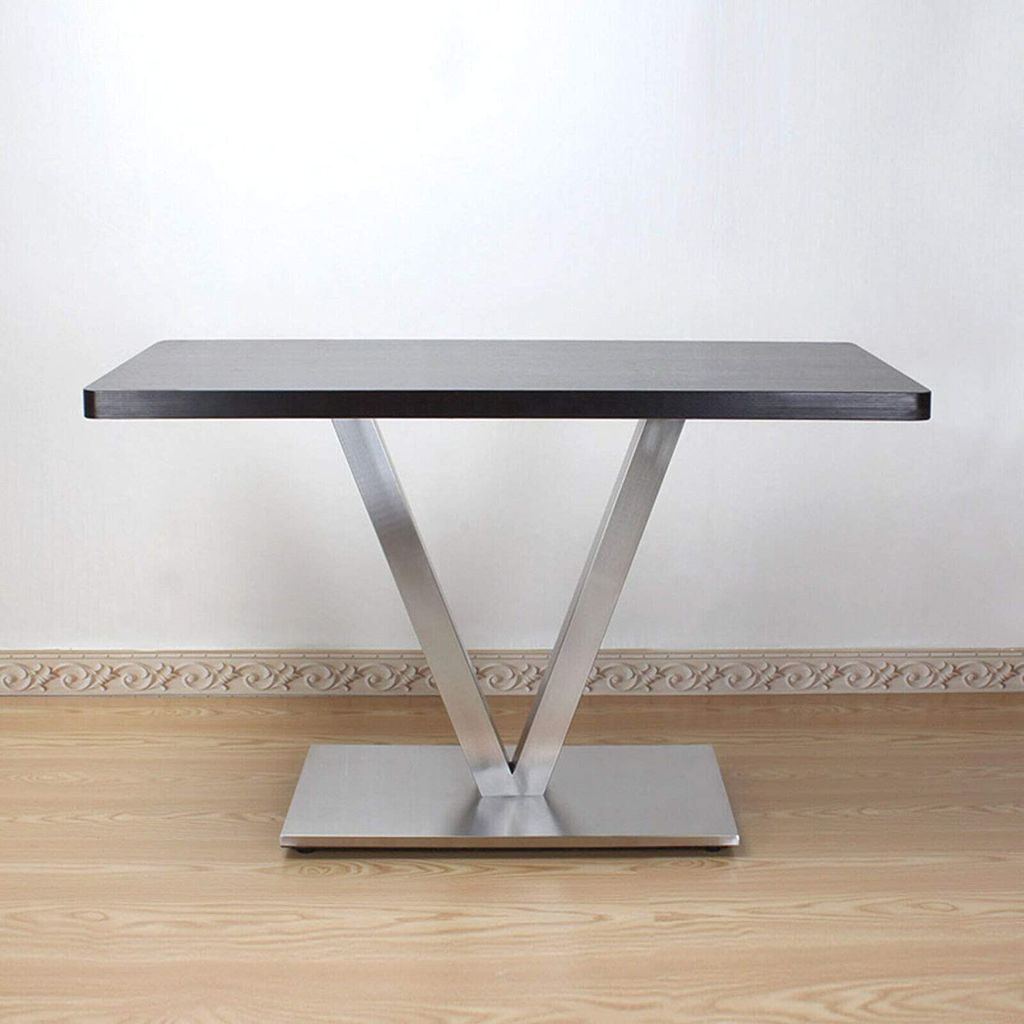 V-Form Tischfuß Edelstahl Tischgestell Tischbein Doppeltischfuß Bausatz DIY Set 