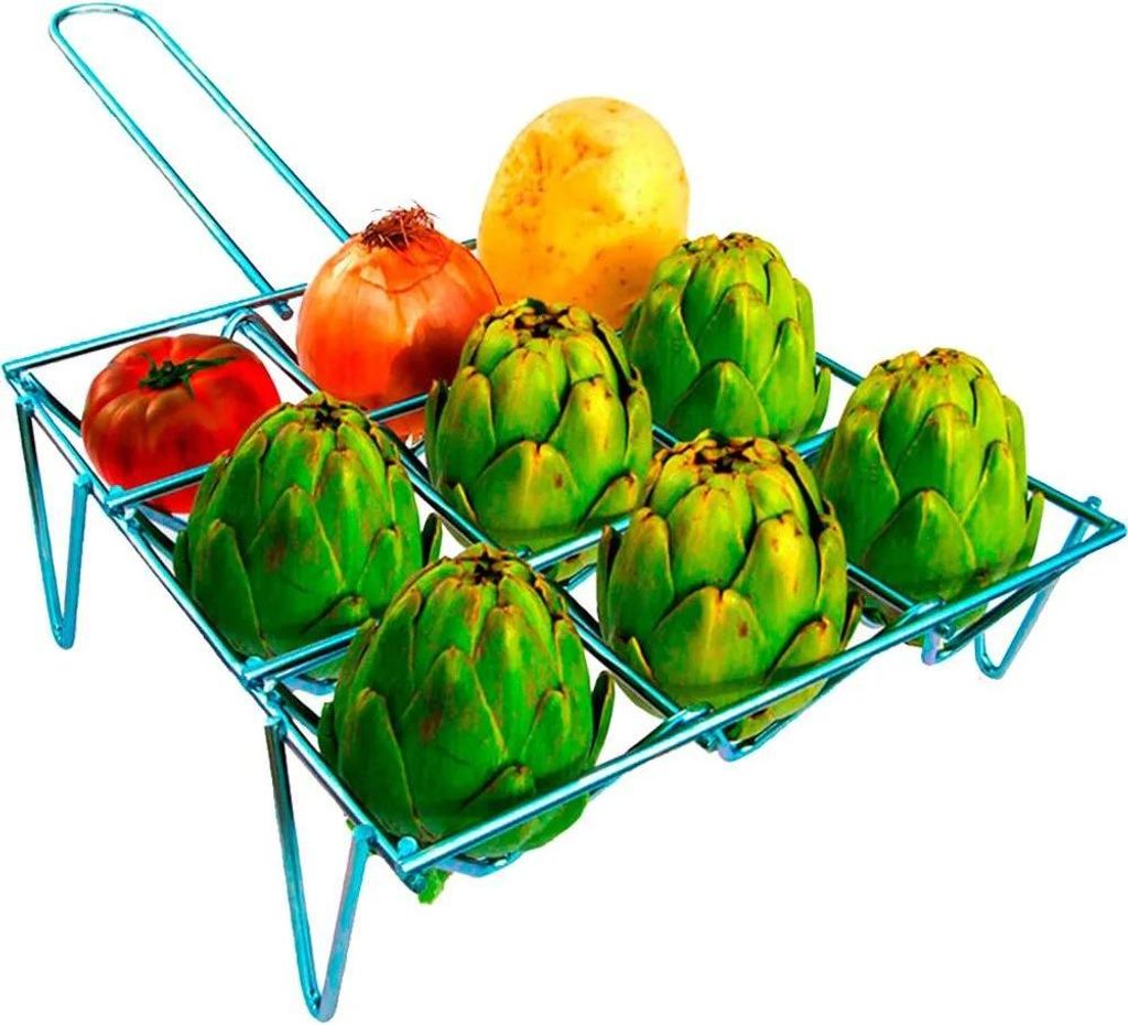 EDM Gemüse Parrilla 33,5 x 25 cm Metall Chrom