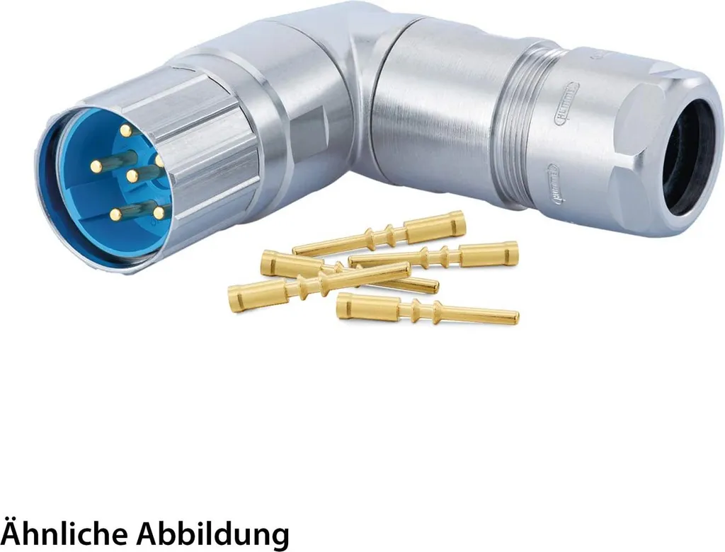 Set Connettori Hummel M23 Potenza 3+4+PE | Crimp Angolato Pin Girevole