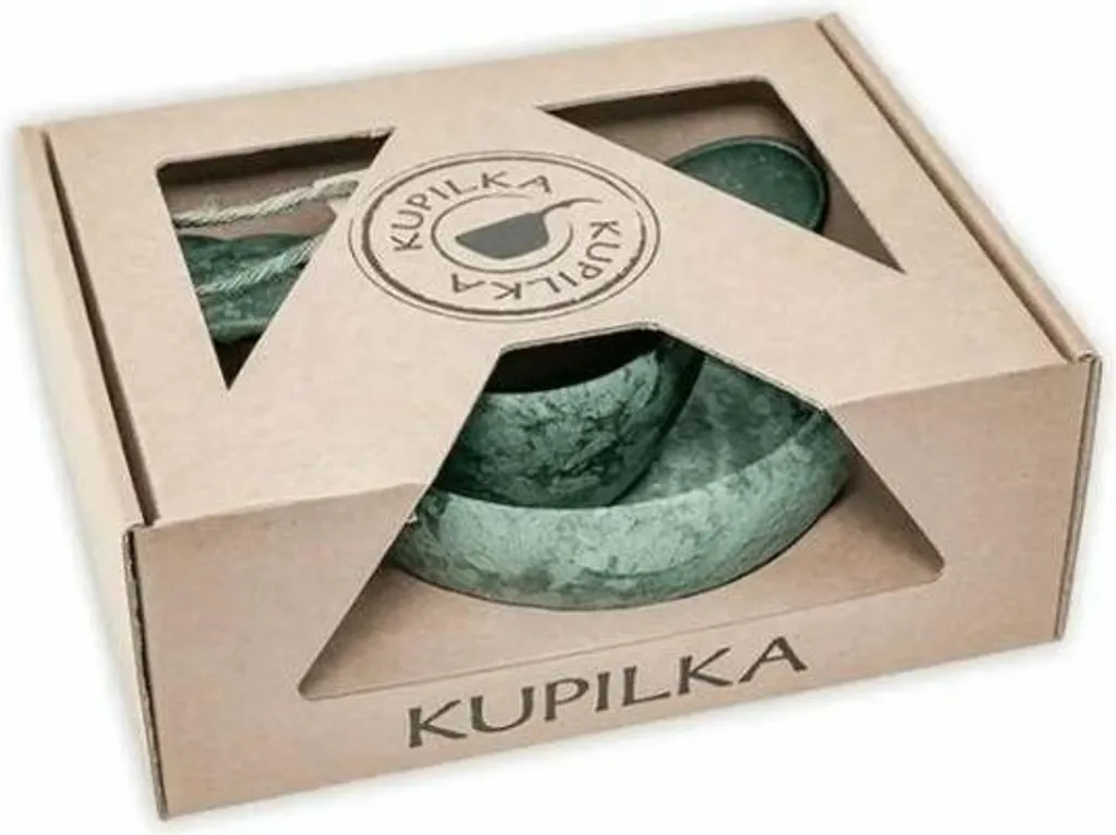 Set de repas extérieur enfant Kupilka Junior SET vert pour bivouac