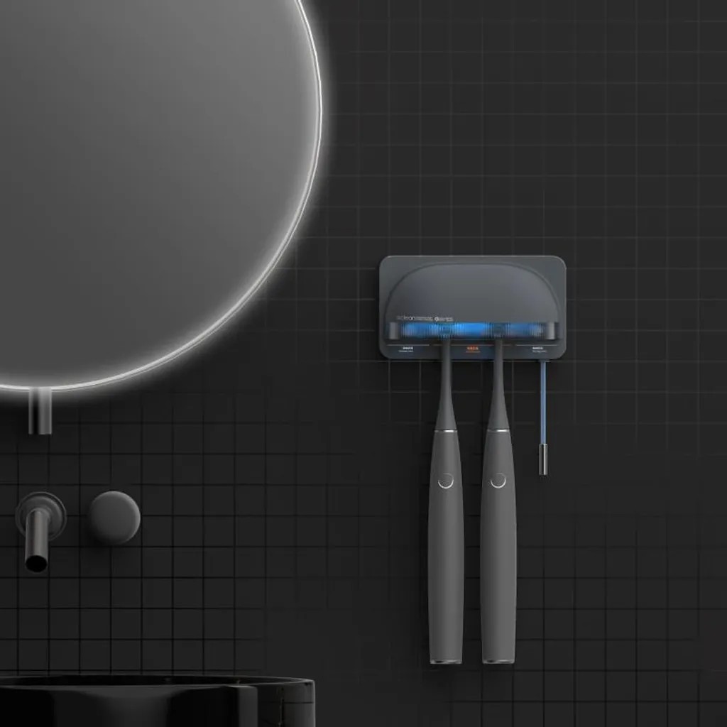 Désinfectant UV pour Brosse à Dents Oclean S1 Gris Mural sans Perçage - 12