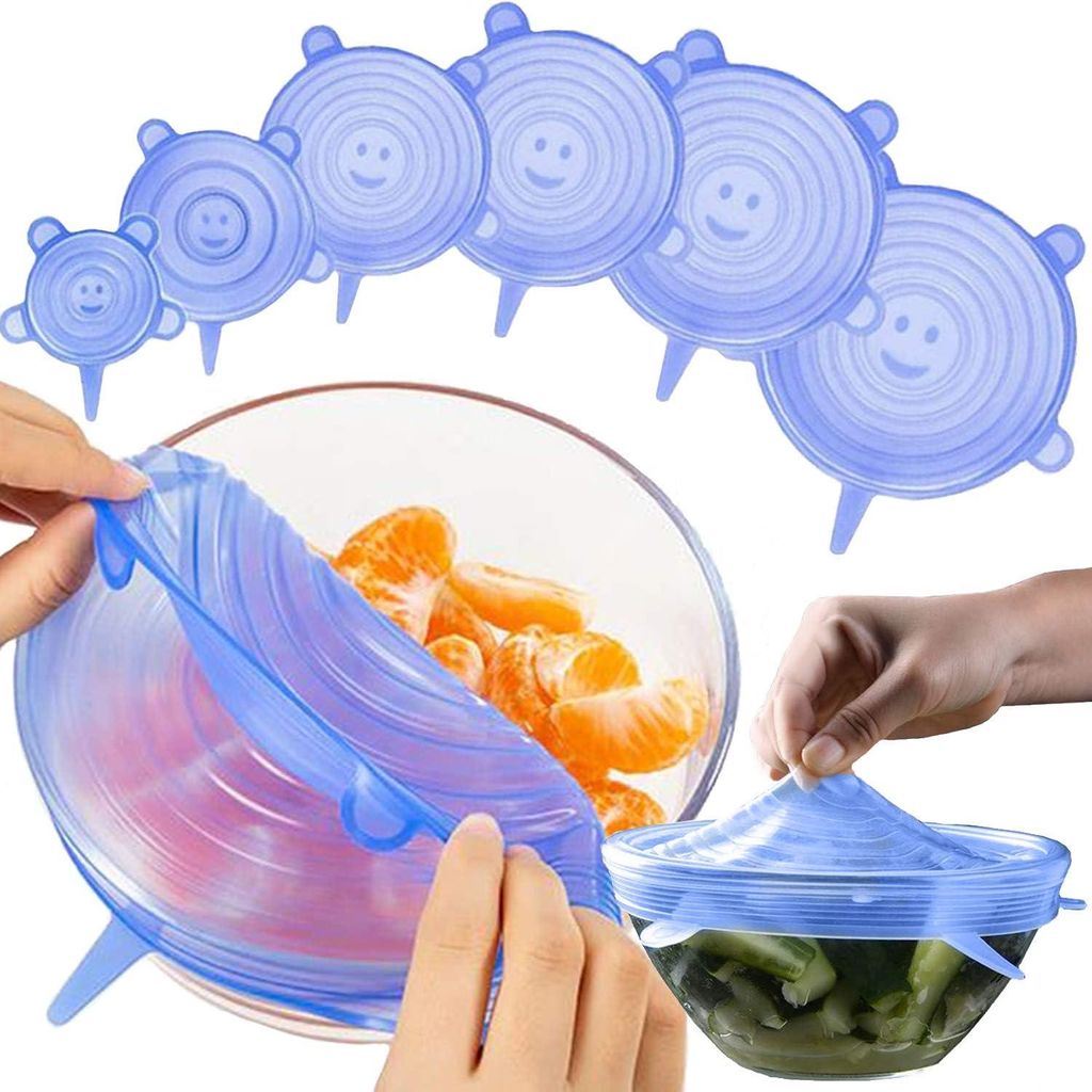 Silikon Deckel Stretch Dehnbare Silikondeckel Topf Dosen Produktbild 