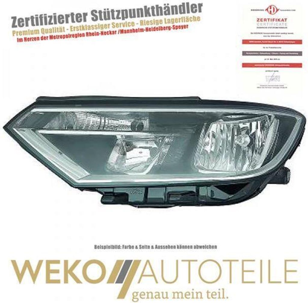Scheinwerfer links DIEDERICHS 2249981 für VW