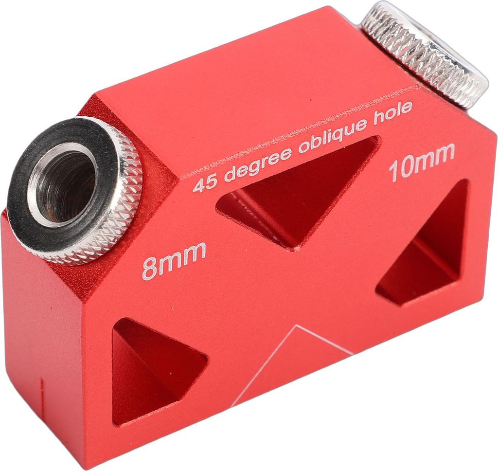 45 Degree Inclined Hole Locator Pocket Hole Screw Jig Positioner Dowel Drill Guide Joiner for Woodworking