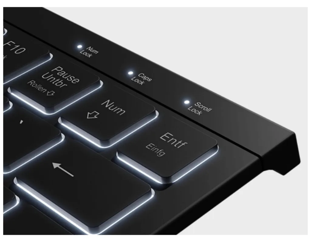 Clavier d'ordinateur compact KeySonic KSK-5010ELC avec pavé numérique - 7