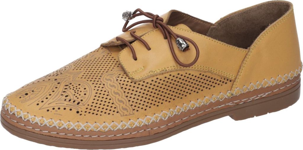 Manitu Halbschuhe in Übergrößen Gelb 850419-6 große Damenschuhe