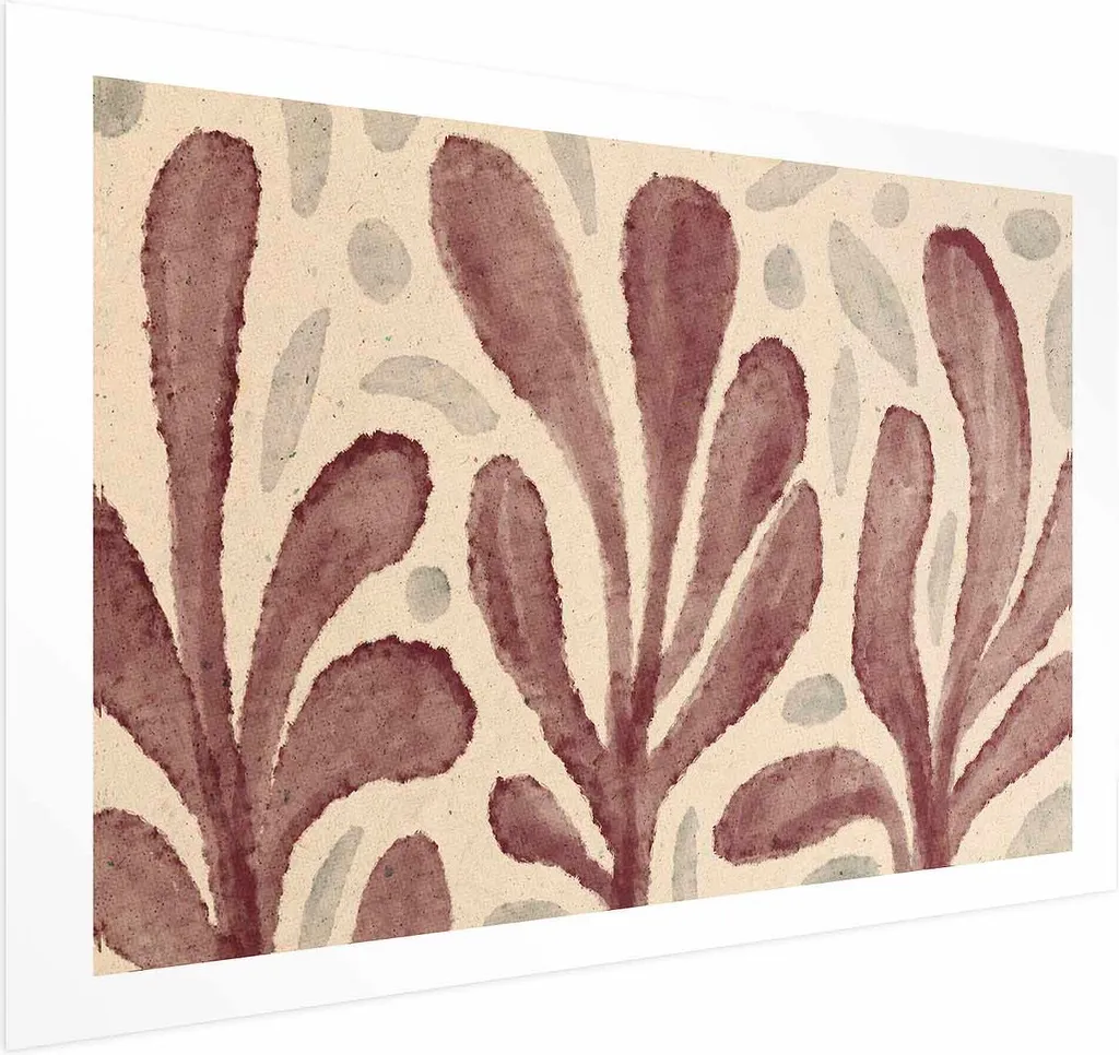 Poster Foglie e Macchie 90x60 cm - Stampa Artistica Senza Cornice