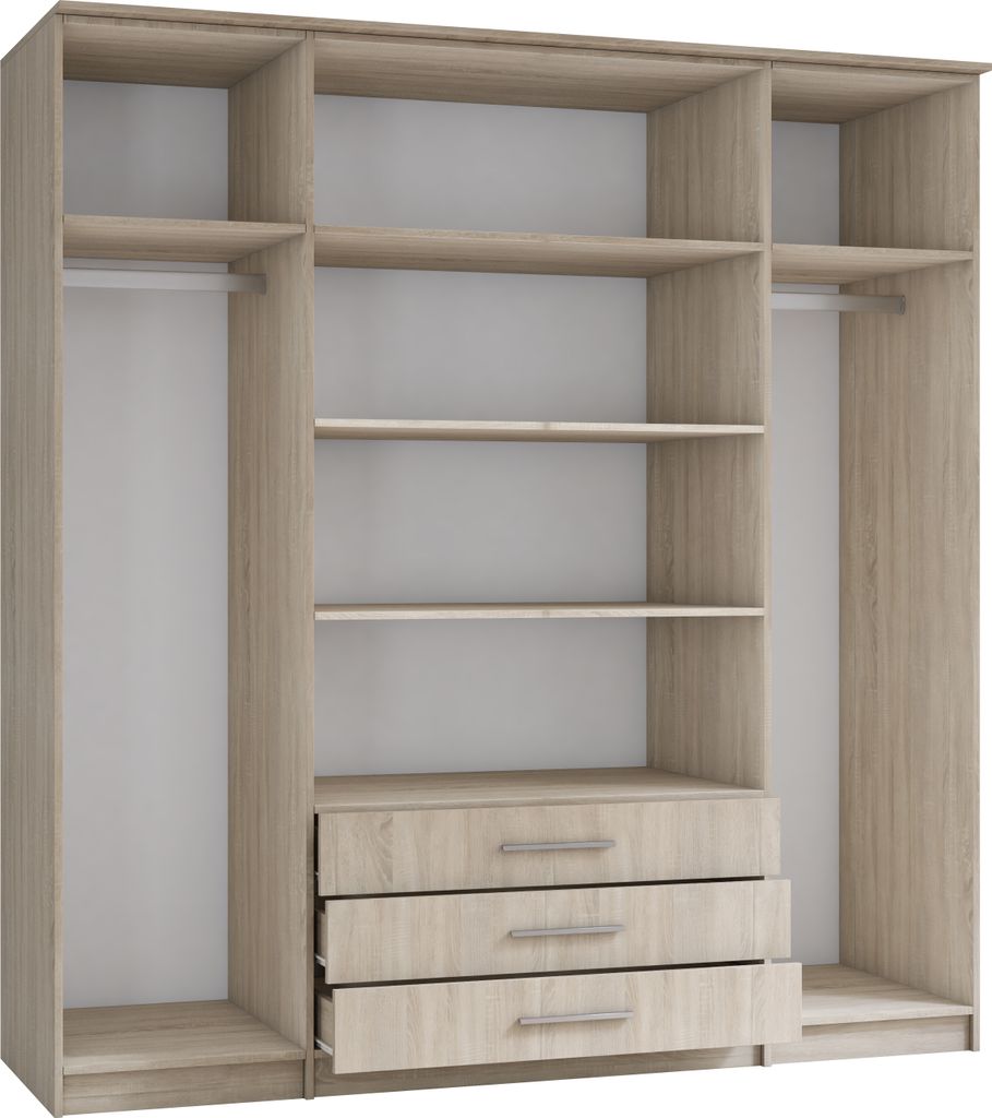 Drehtürenschrank Kleiderschrank Schrank Garderobenschrank Produktbild 6
