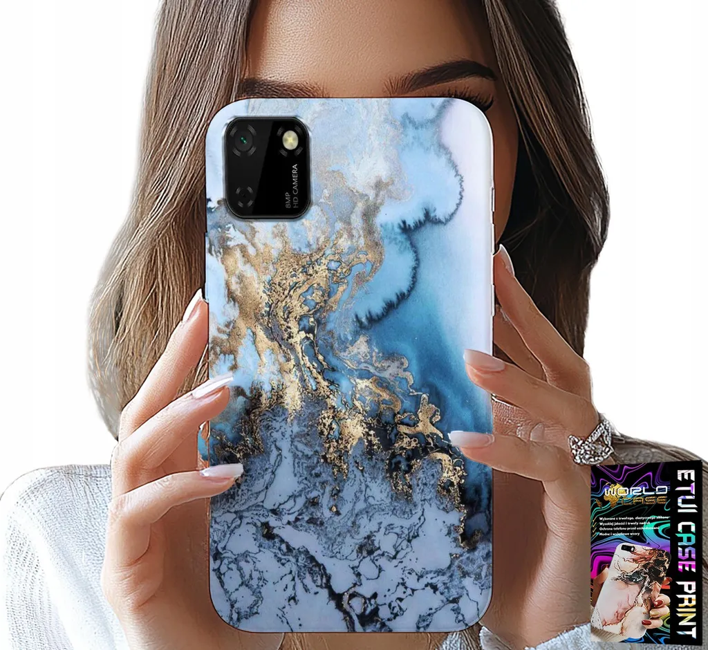 Custodia Huawei Y5P Donna Marmo: Cover Elegante + Vetro Temperato 9H