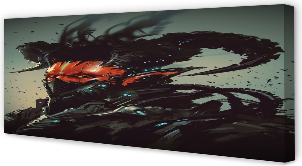 Leinwandbild 125x50 Wandkunst Dunkle schreckliche Form