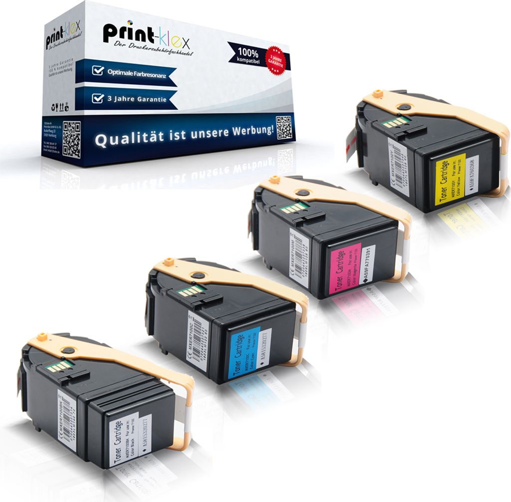 4x Kompatible Tonerkartuschen für Xerox Phaser 7100 dn Phaser 7100 dnm Phaser 7100 n Phaser 7100 nm Phaser 7100 Series 106R02605 106R02599 106R026...