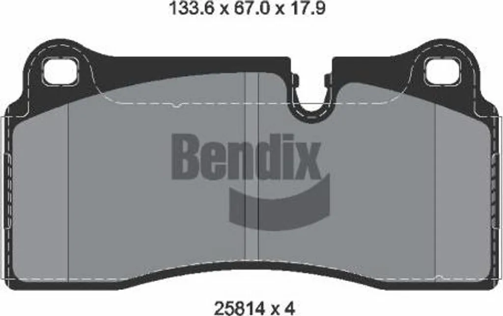 Plaquettes de frein série 2 F22, sécurité BENDIX BPD2478 OE 029
