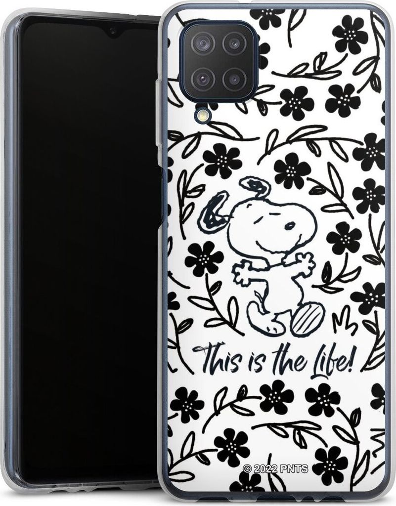 DeinDesign Handyhülle für Samsung Galaxy M12 Silikon Hülle Case Smartphone Schutzhülle Blumen Peanuts Snoopy