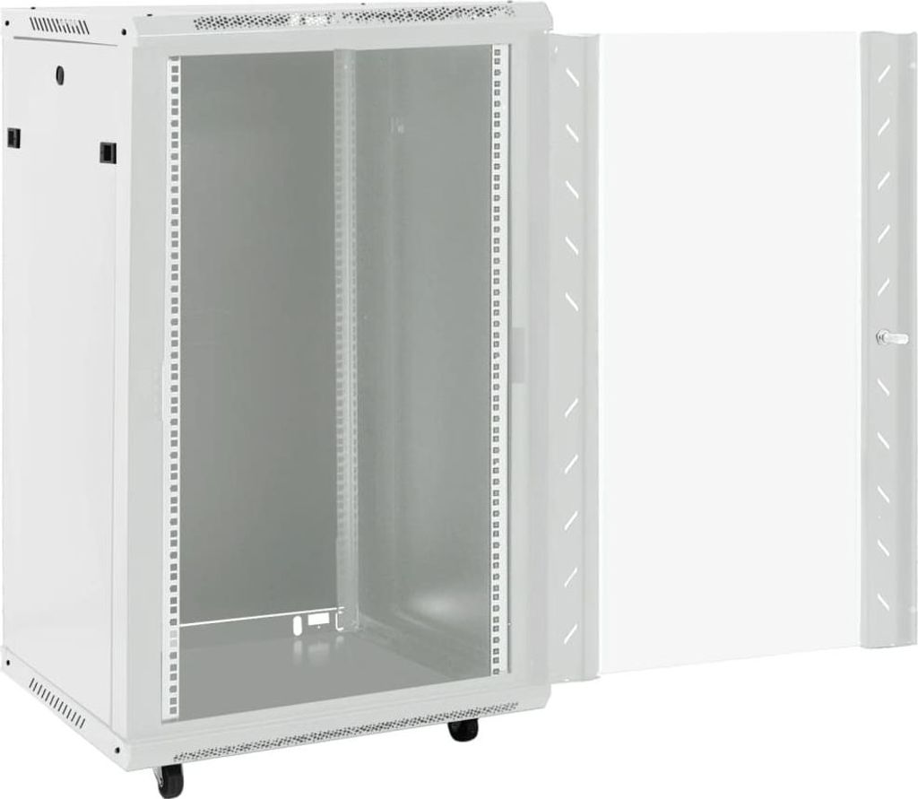 vidaXL 18U Netzwerkschrank auf Rollen 19" IP20 60x60x100 cm