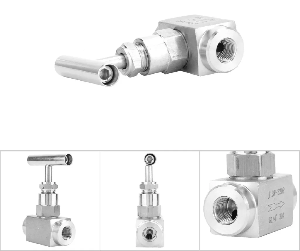 Vanne de réglage débit d'eau 1/4 pouce inox pour circuit hydraulique