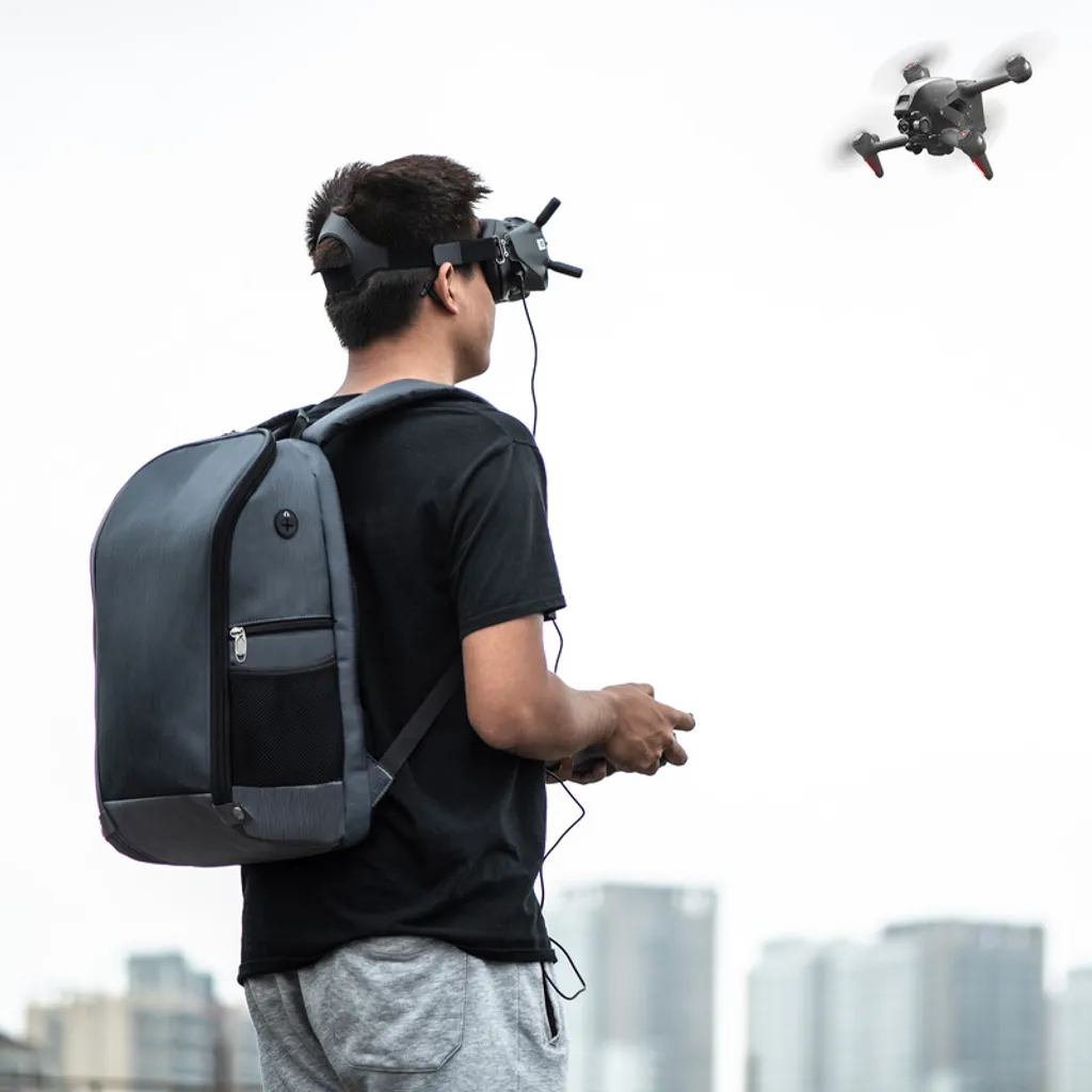 Sac à dos drone FPV rembourré avec compartiments modulables noir mat - 8