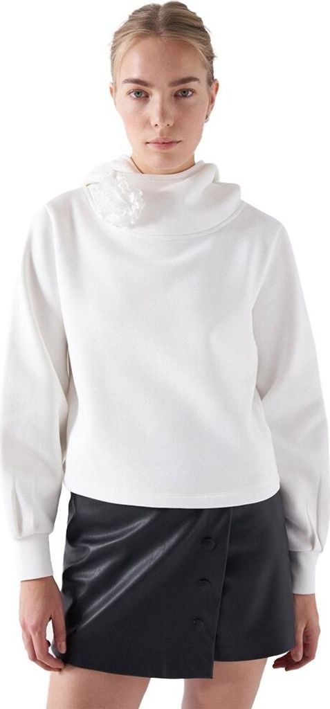 Salsa Jeans 21007126 Kapuzenpullover Beige XS Frau Beige XS