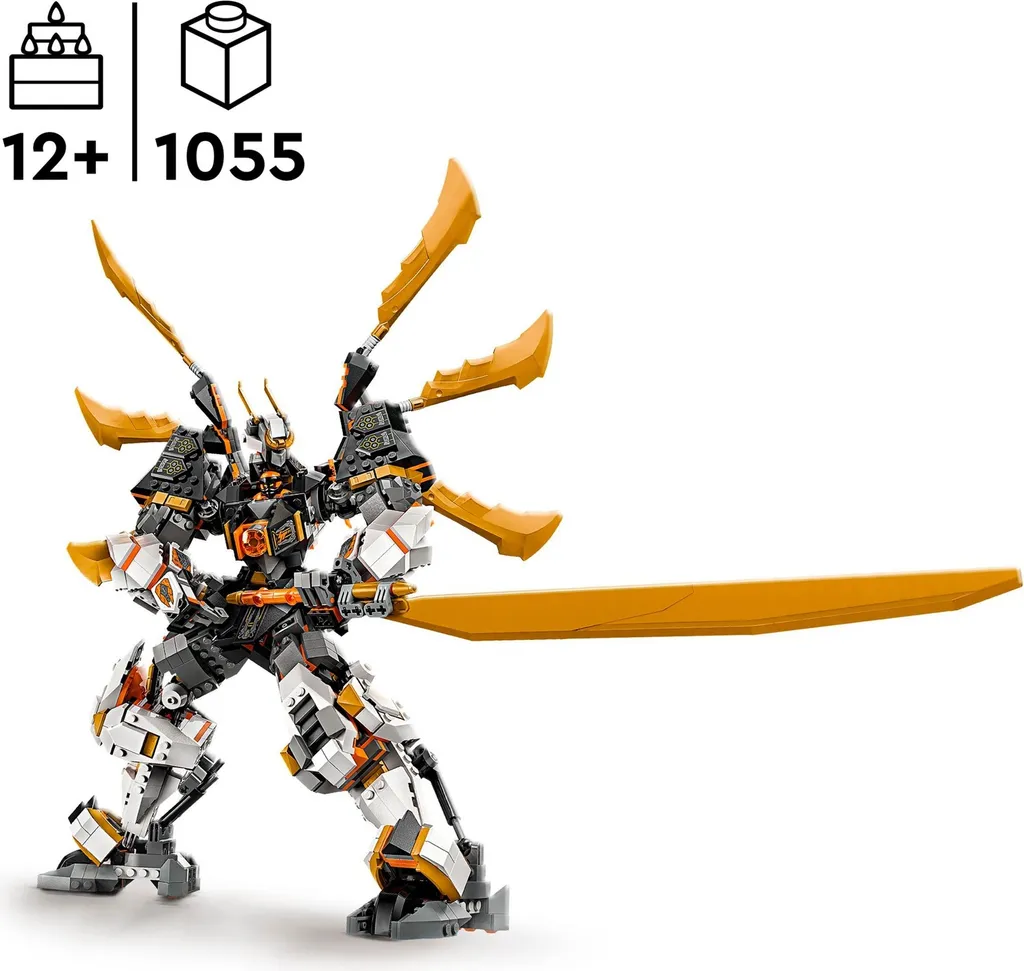 Construction LEGO Ninjago 71821 stable et articulée Robot de Cole - 10